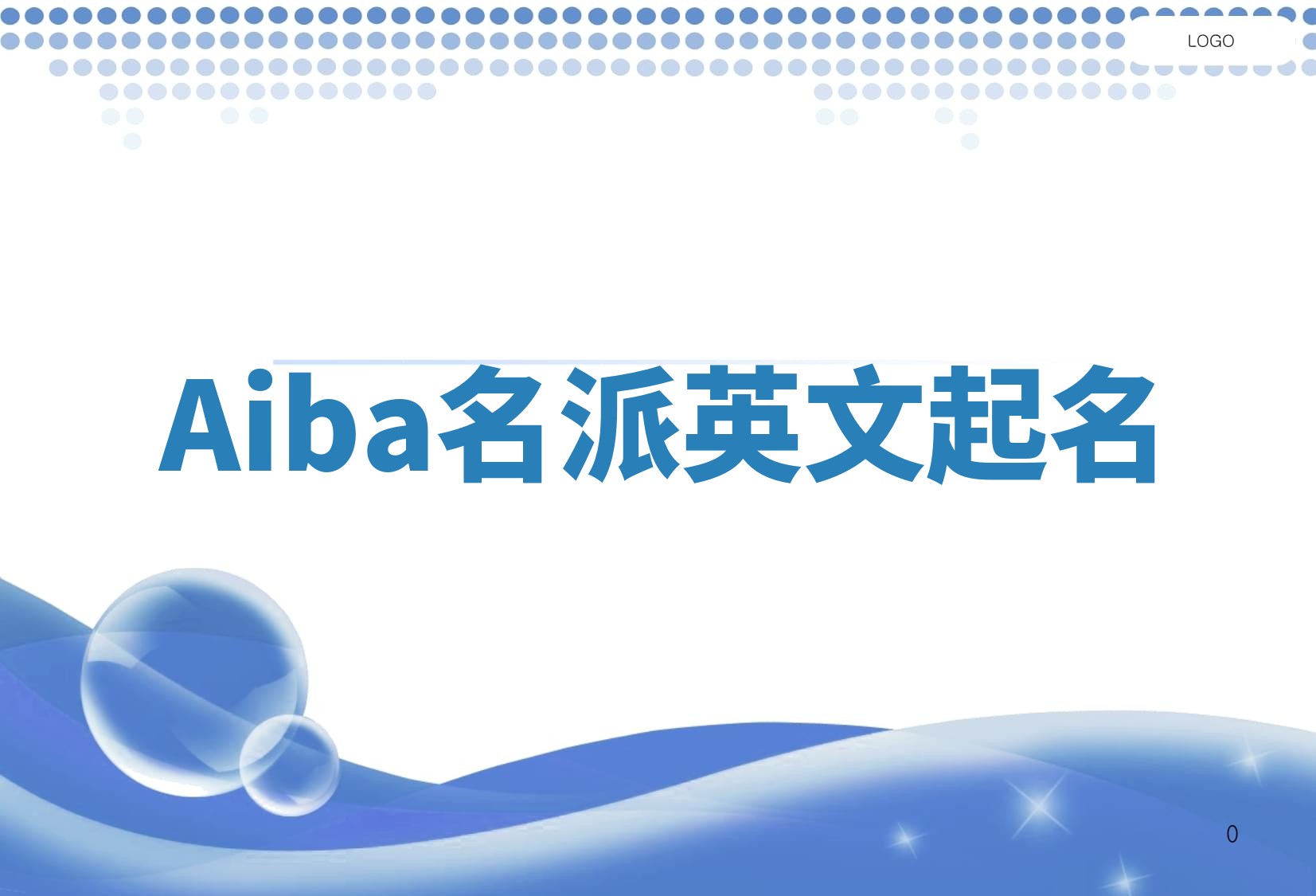 Aiba名派英文起名