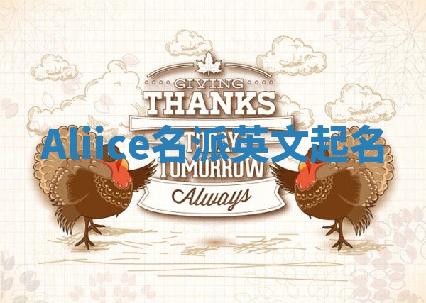 Aliice名派英文起名