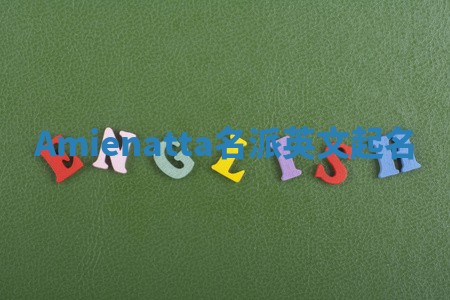 Amienatta名派英文起名