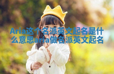 Aria这个名派英文起名是什么意思_aria做名派英文起名