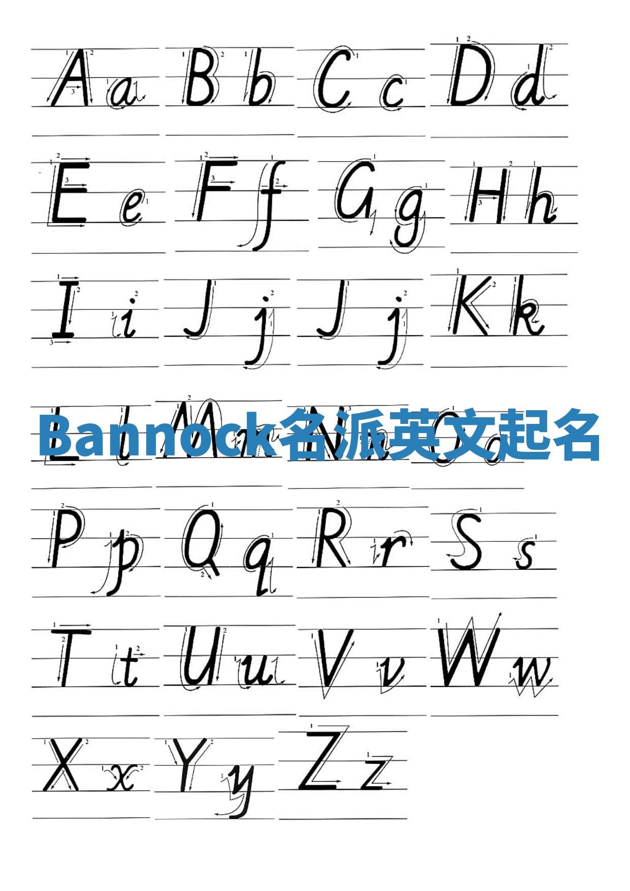 Bannock名派英文起名