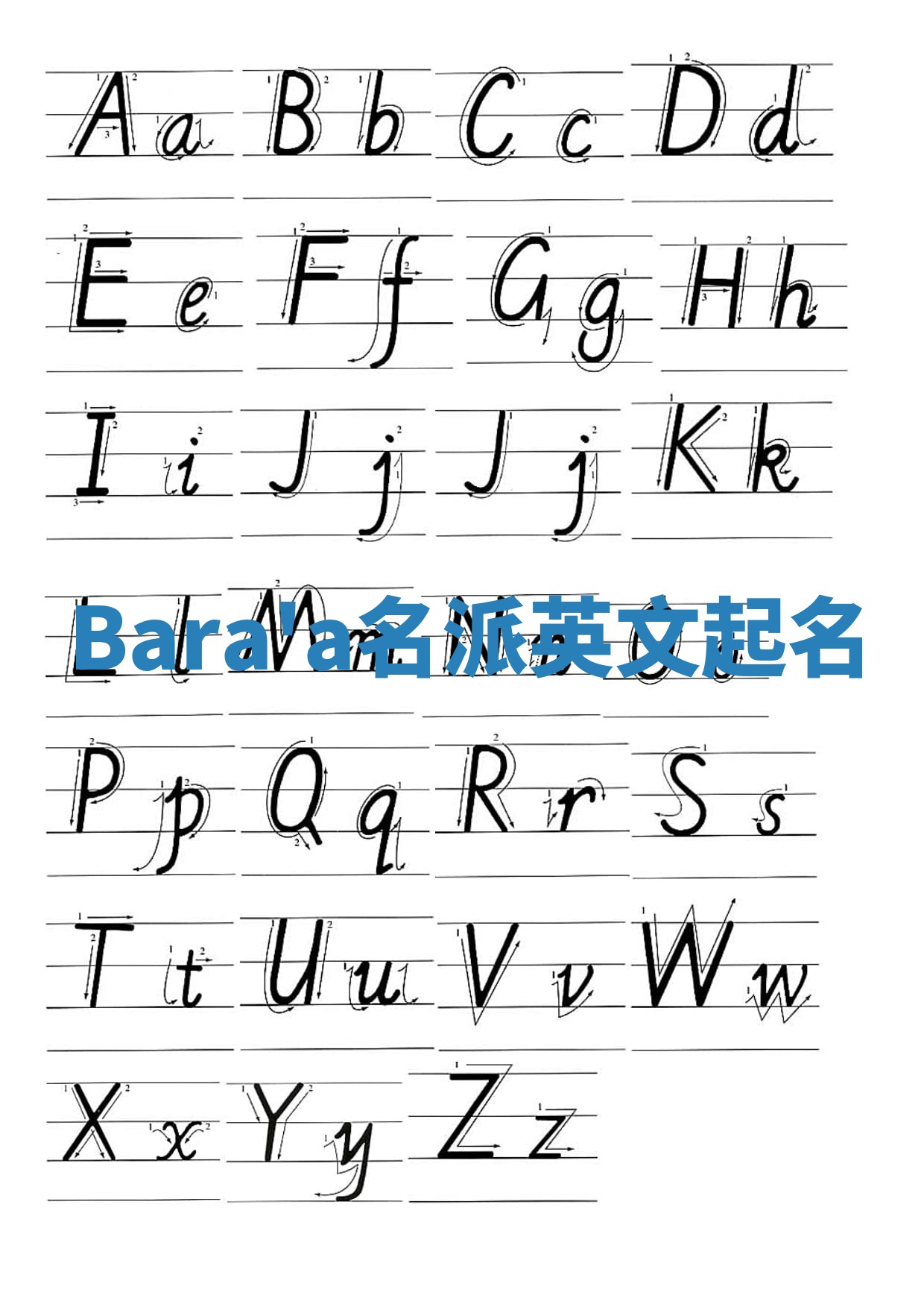 Bara'a名派英文起名