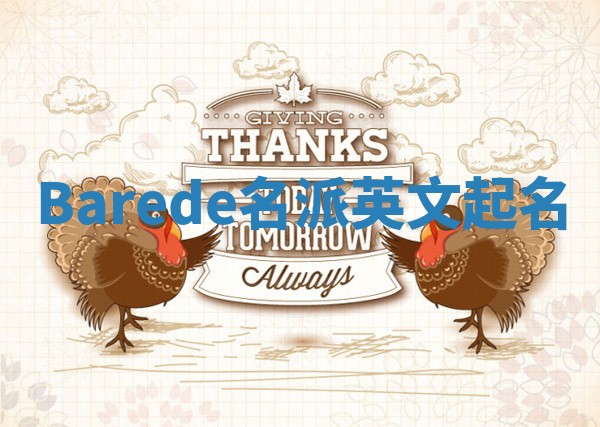 Barede名派英文起名