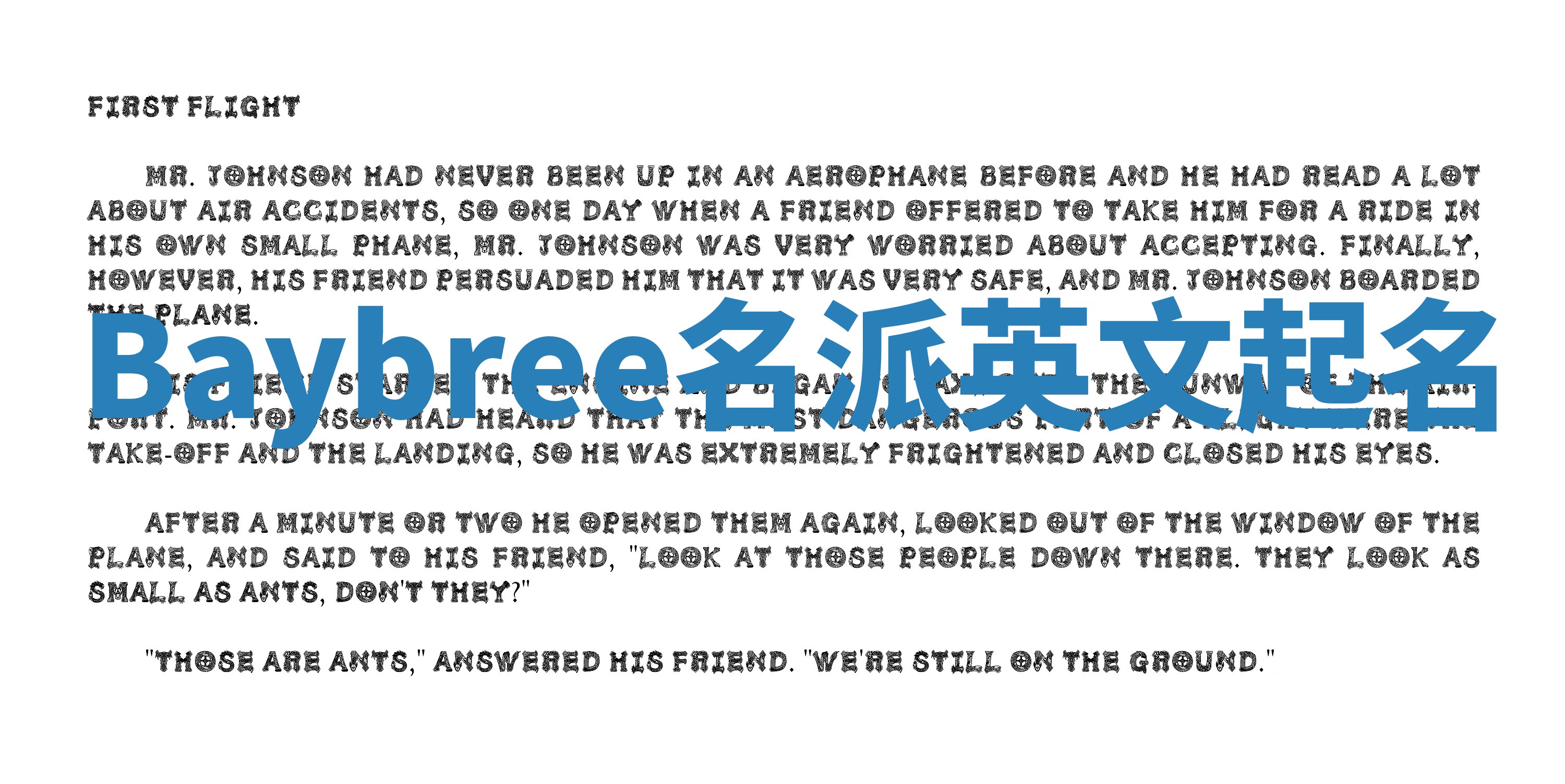 Baybree名派英文起名