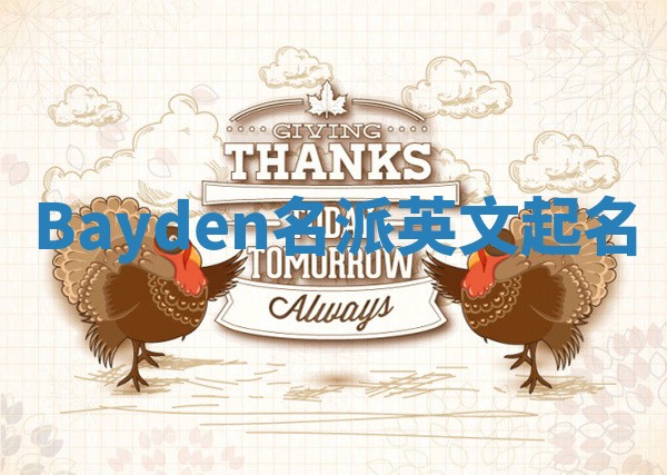 Bayden名派英文起名