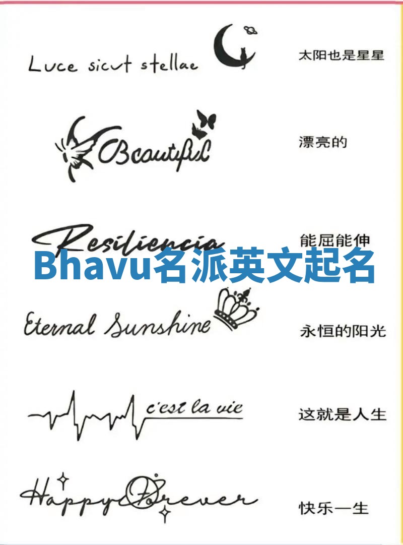 Bhavu名派英文起名
