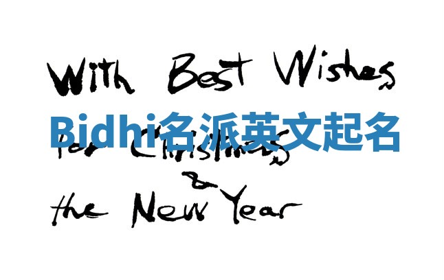 Bidhi名派英文起名