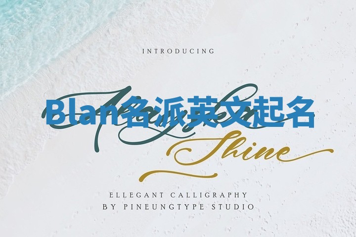 Blan名派英文起名