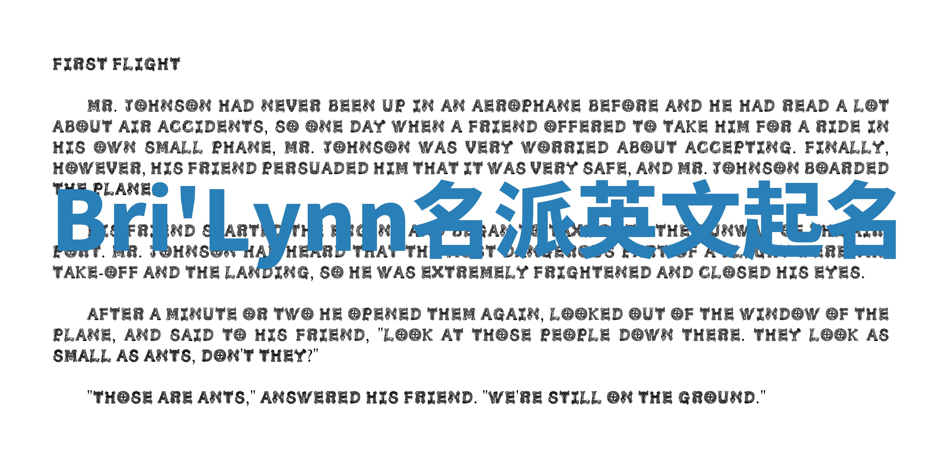 Bri'Lynn名派英文起名