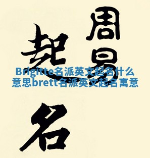 Brigitte名派英文起名什么意思_brett名派英文起名寓意