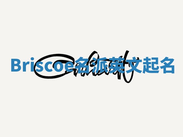 Briscoe名派英文起名