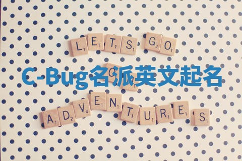 C-Bug名派英文起名