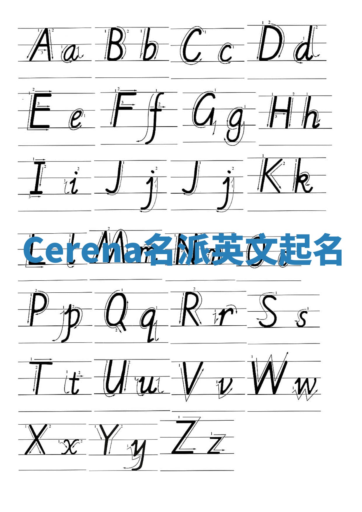 Cerena名派英文起名