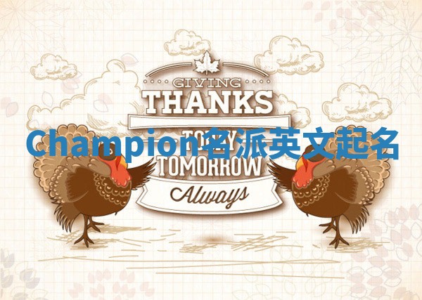 Champion名派英文起名