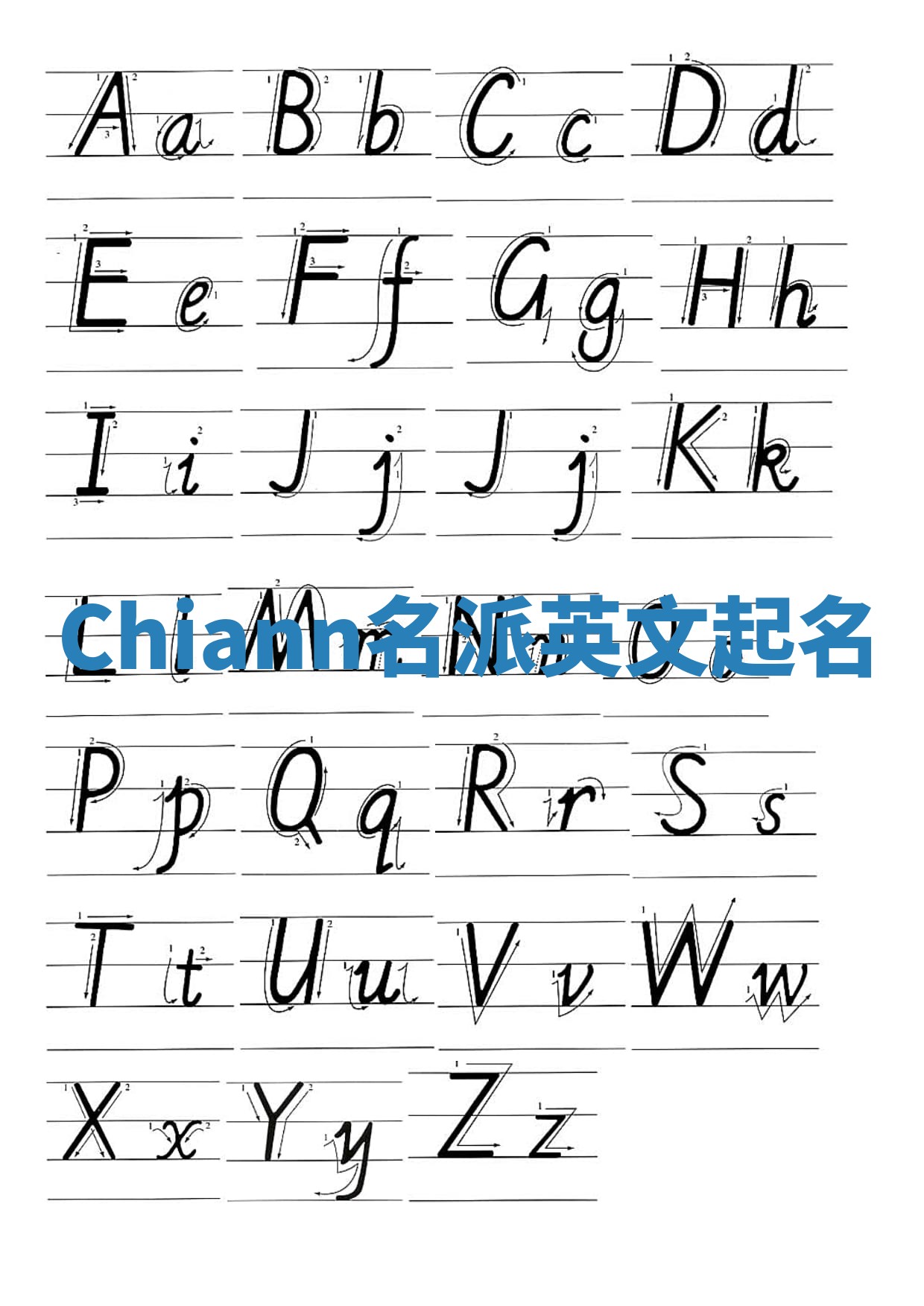 Chiann名派英文起名