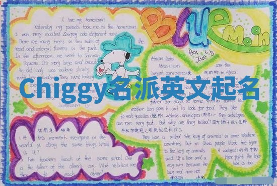 Chiggy名派英文起名