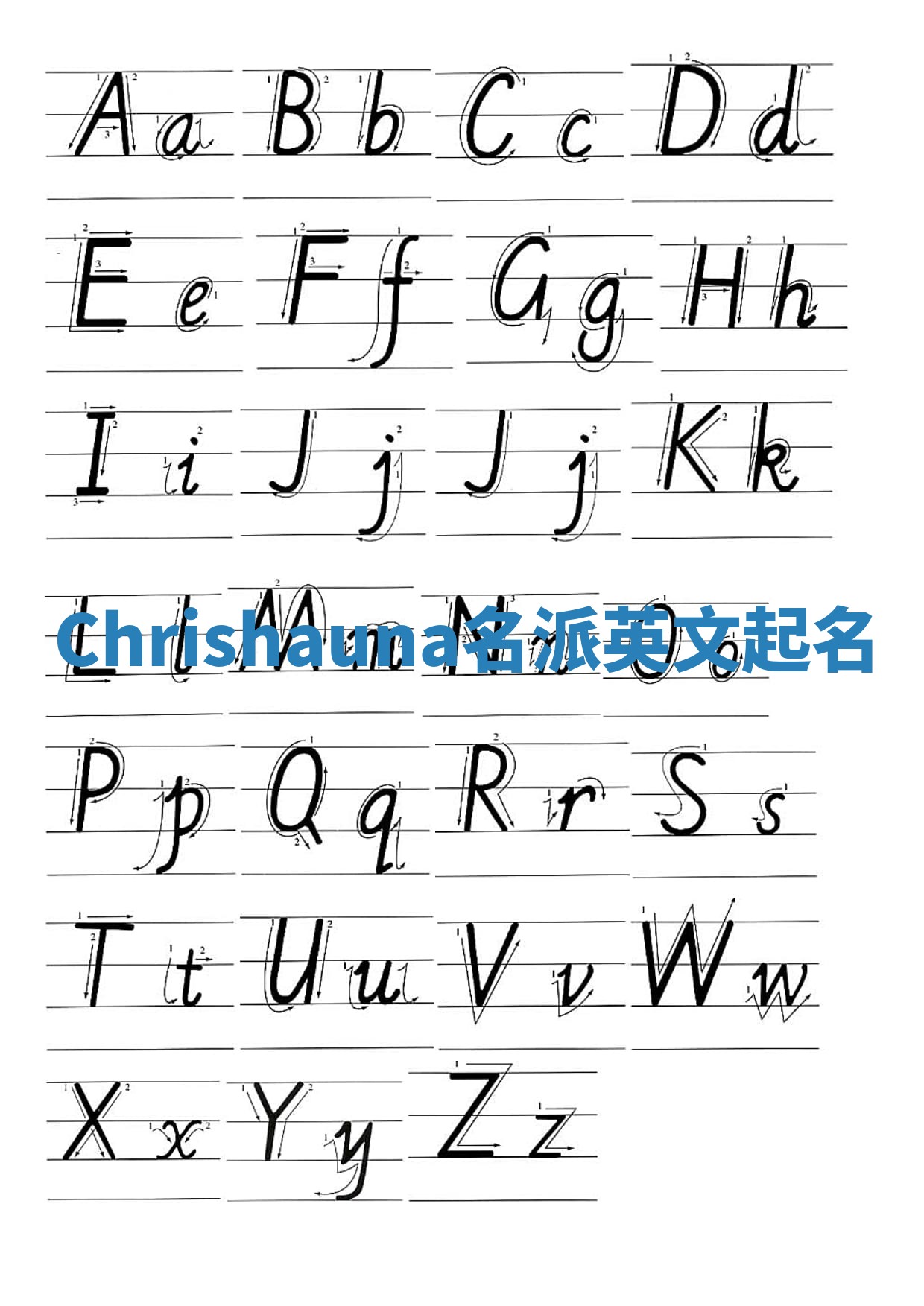 Chrishauna名派英文起名