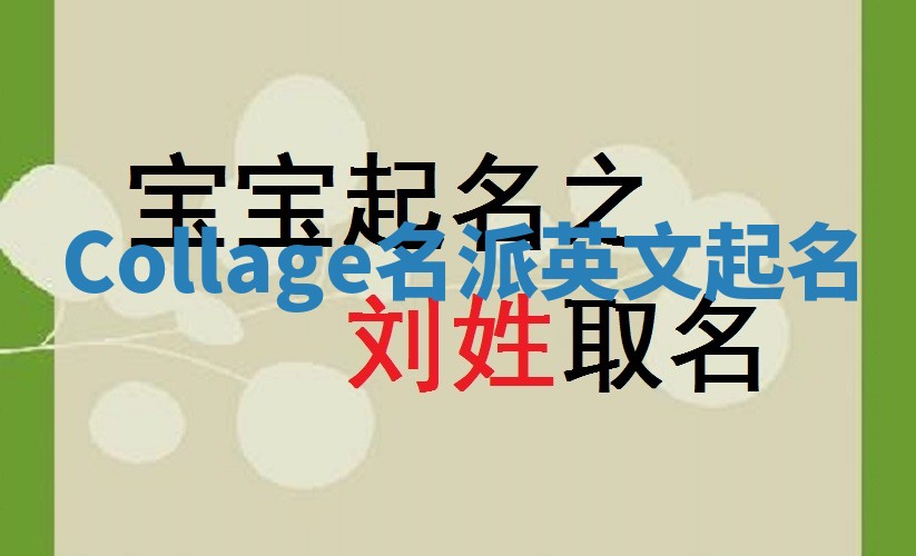 Collage名派英文起名