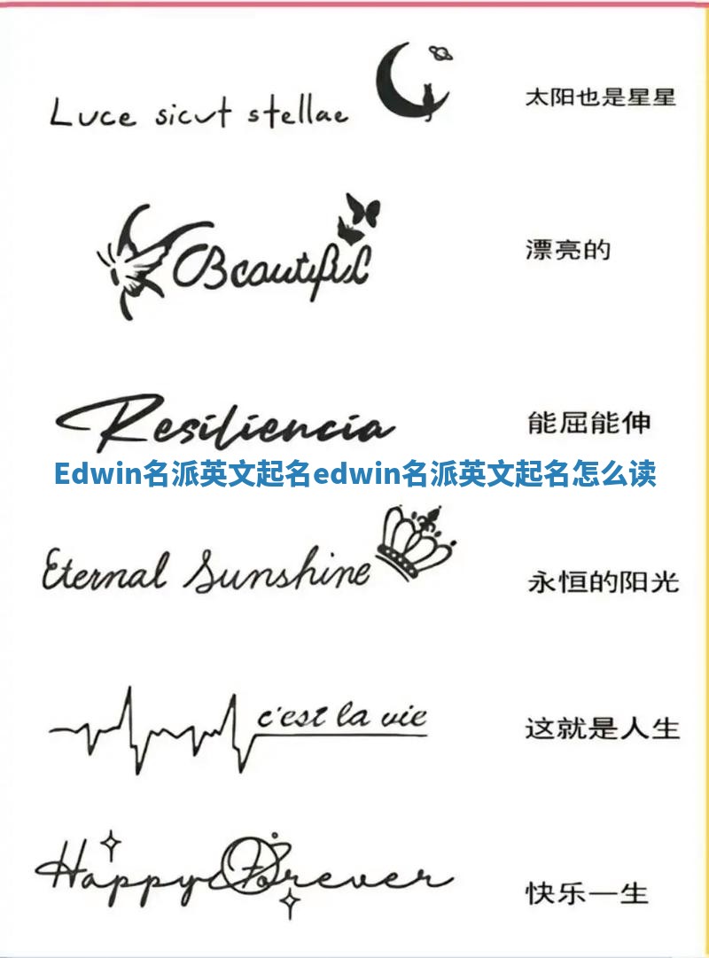 Edwin名派英文起名 edwin名派英文起名怎么读