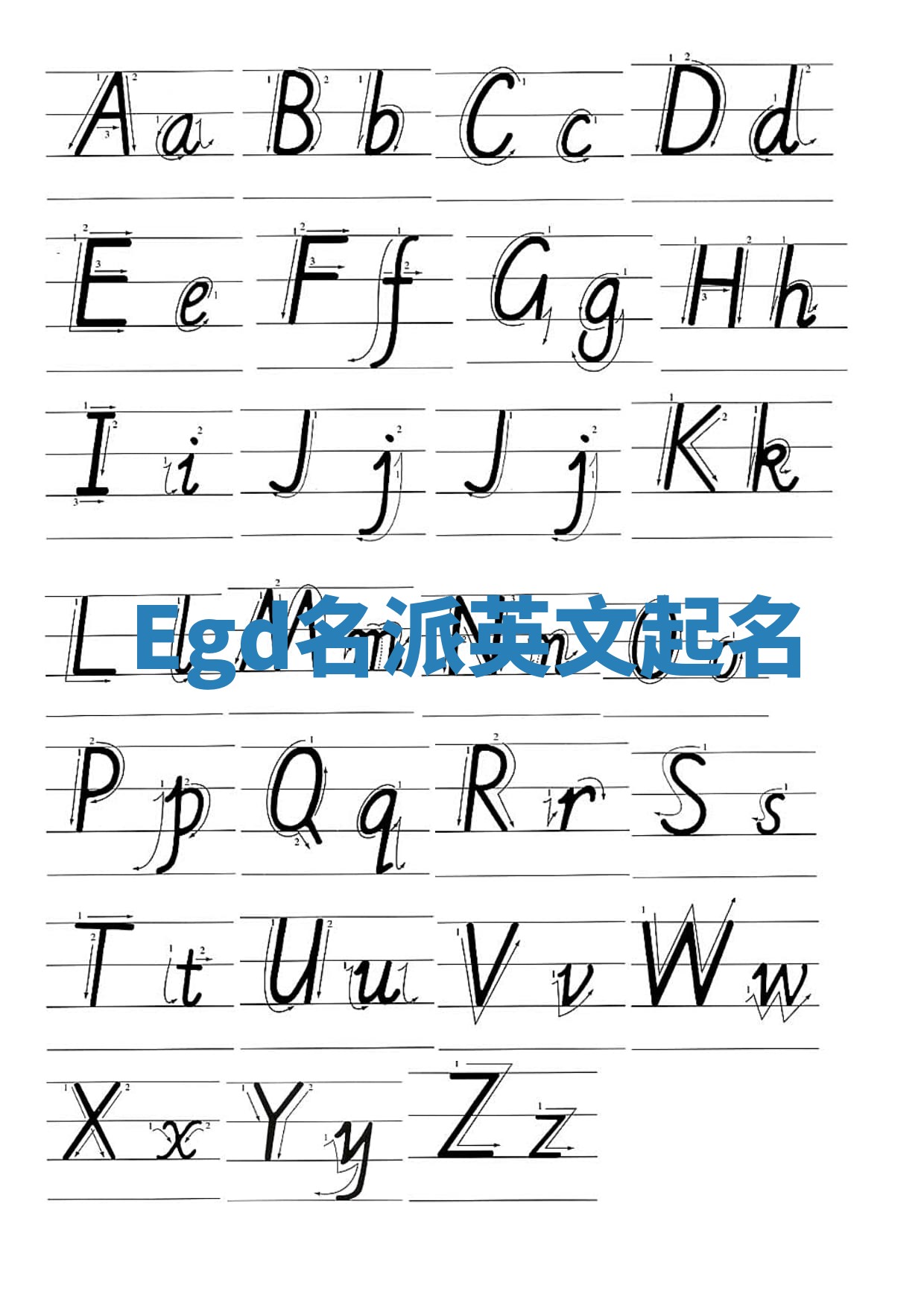 Egd名派英文起名