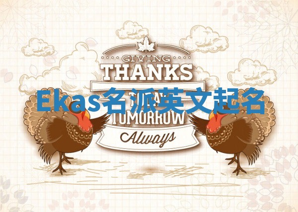 Ekas名派英文起名