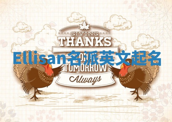 Ellisan名派英文起名