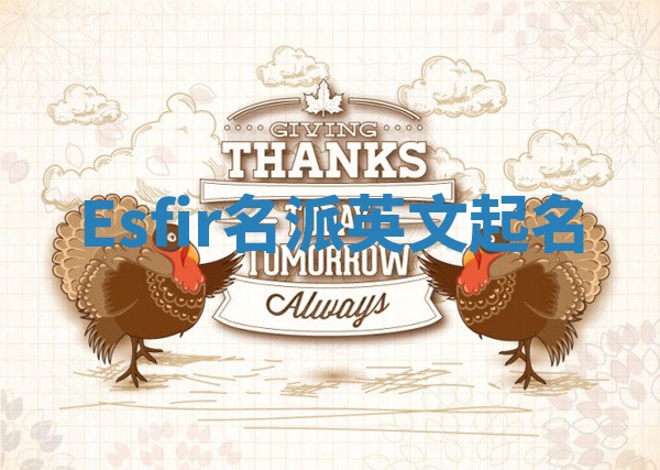 Esfir名派英文起名