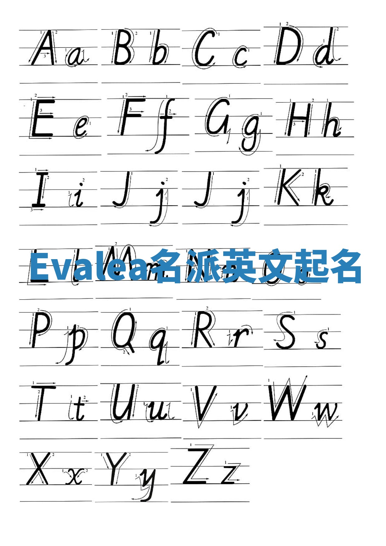 Evalea名派英文起名