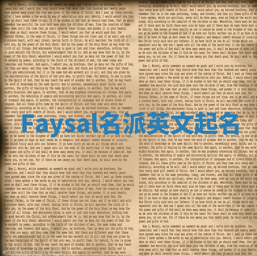 Faysal名派英文起名