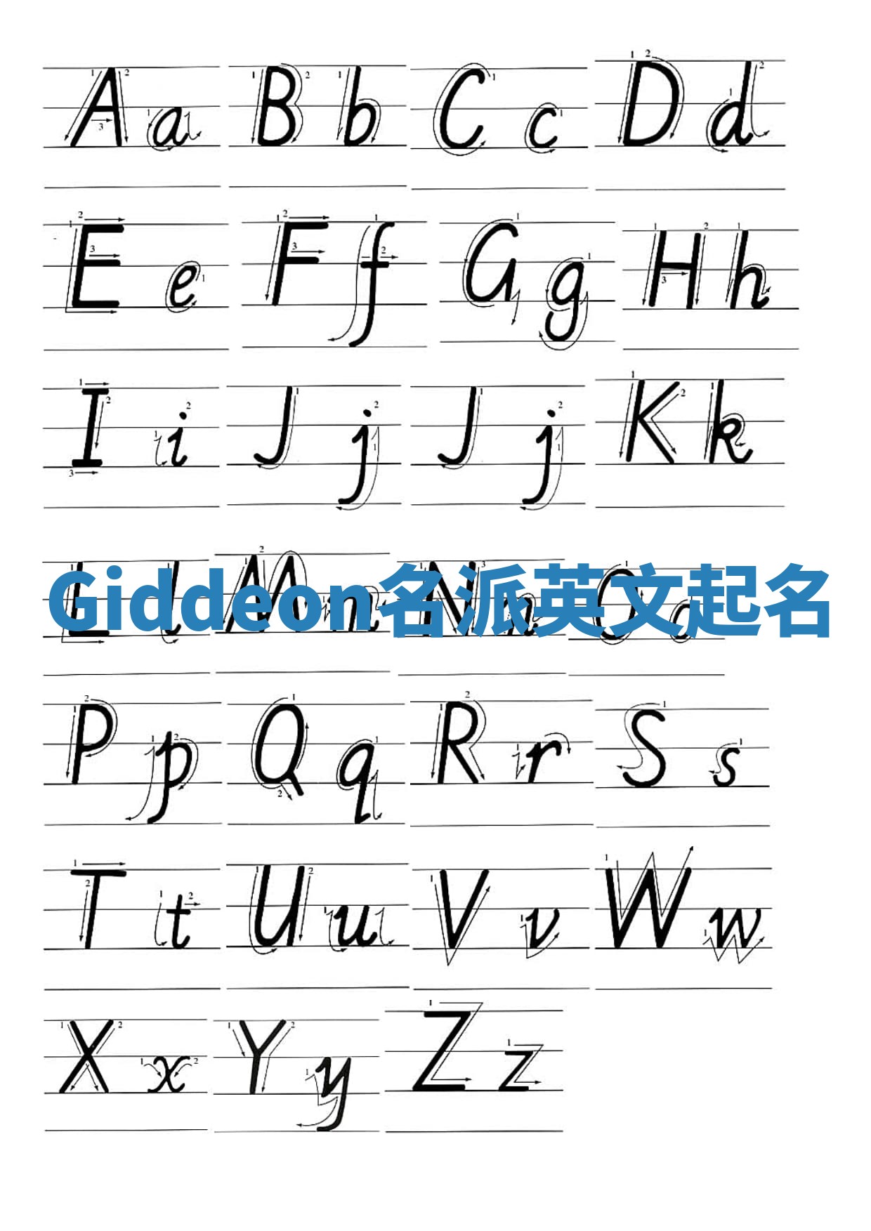 Giddeon名派英文起名
