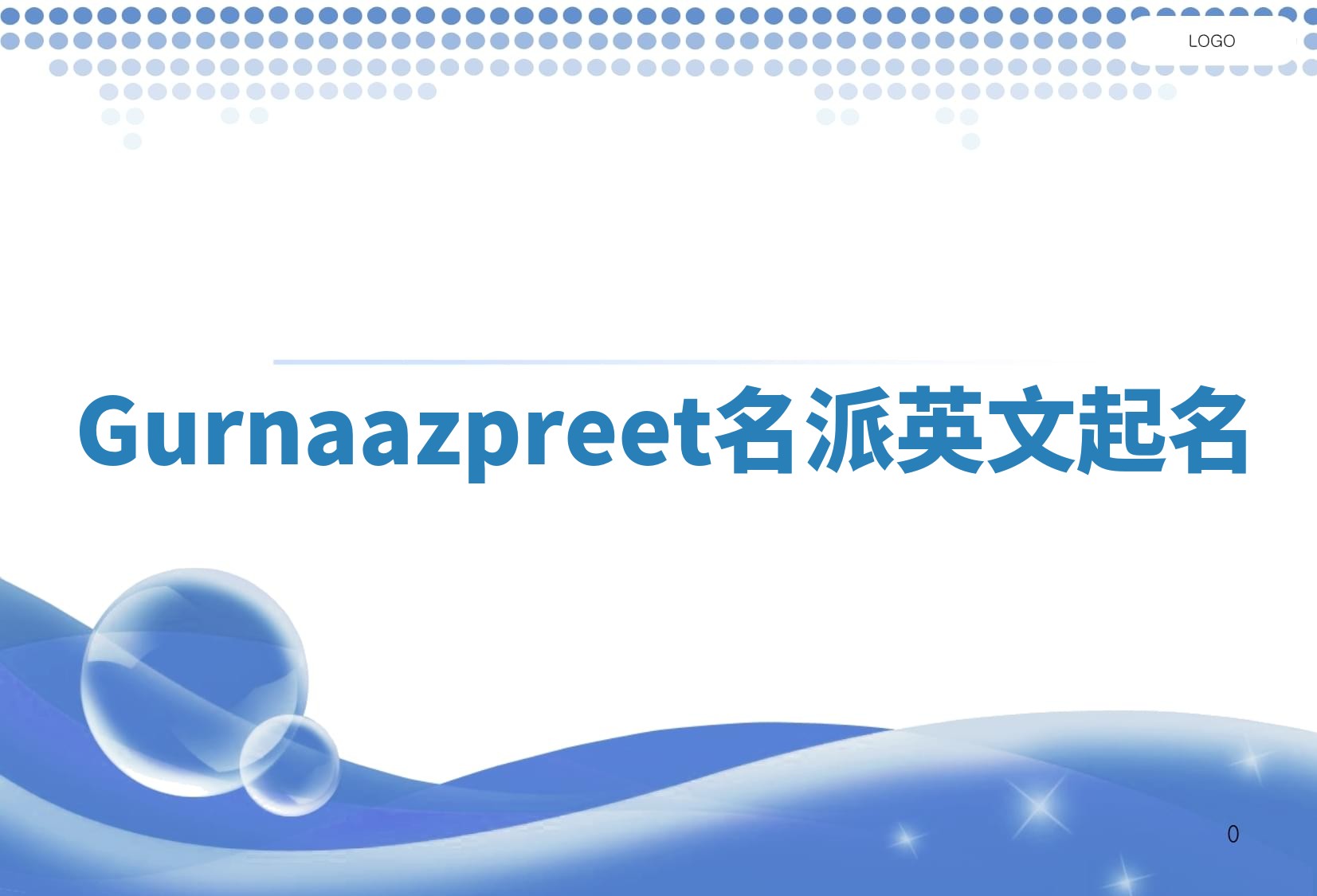 Gurnaazpreet名派英文起名
