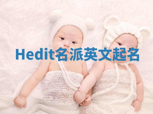 Hedit名派英文起名