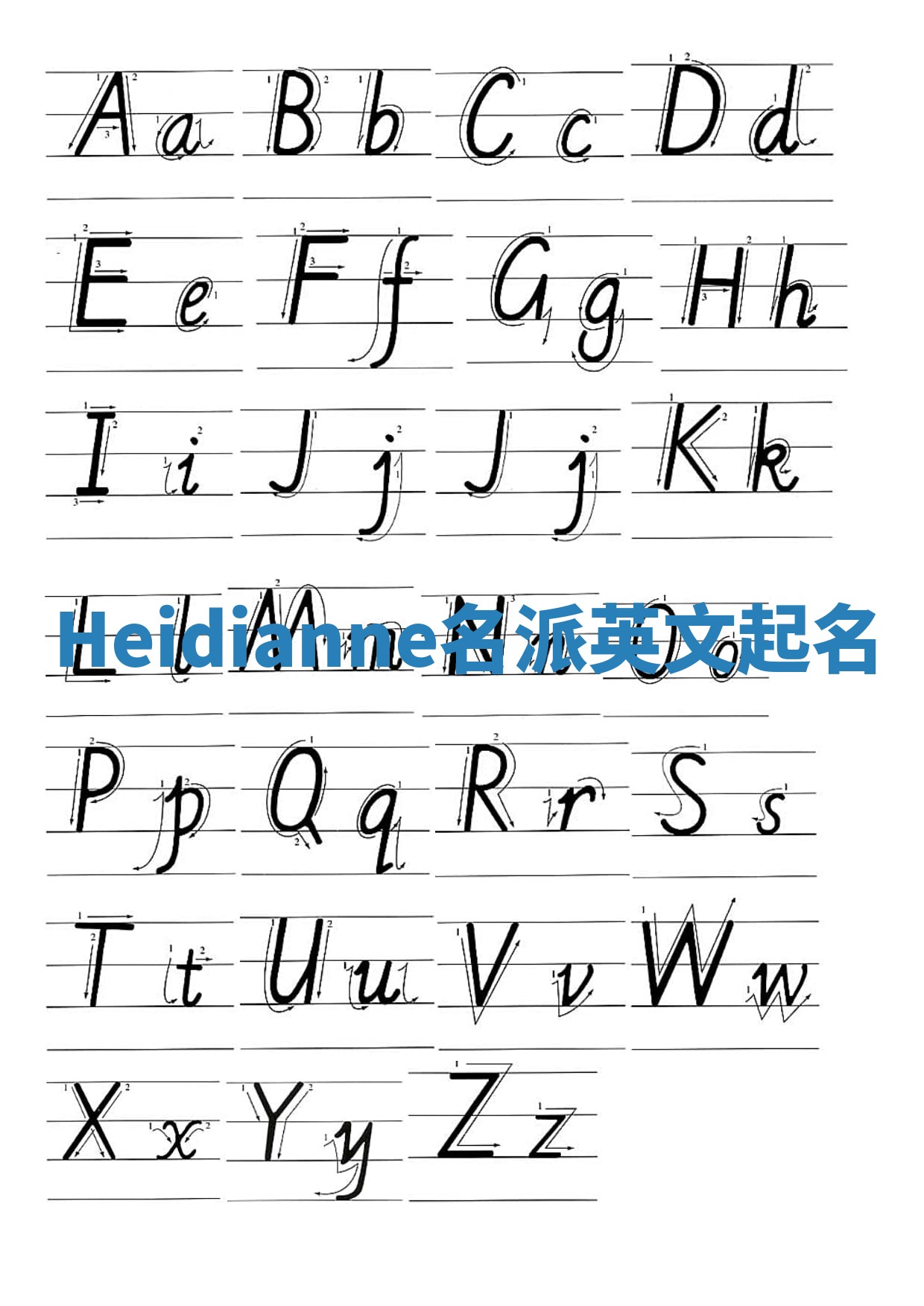 Heidianne名派英文起名