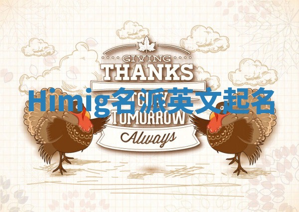 Himig名派英文起名