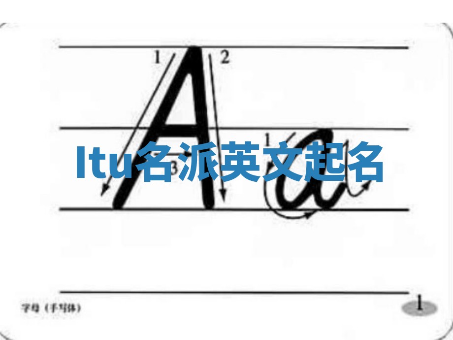 Itu名派英文起名