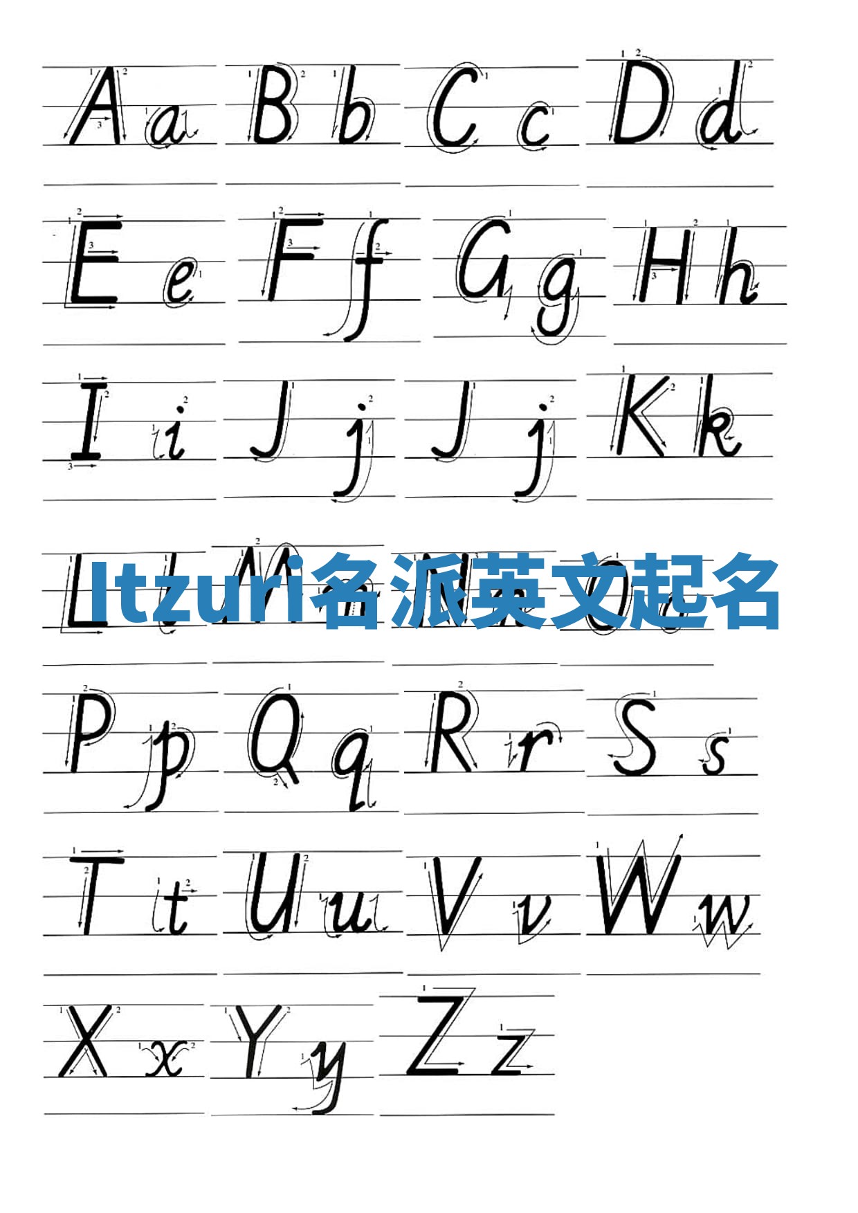 Itzuri名派英文起名