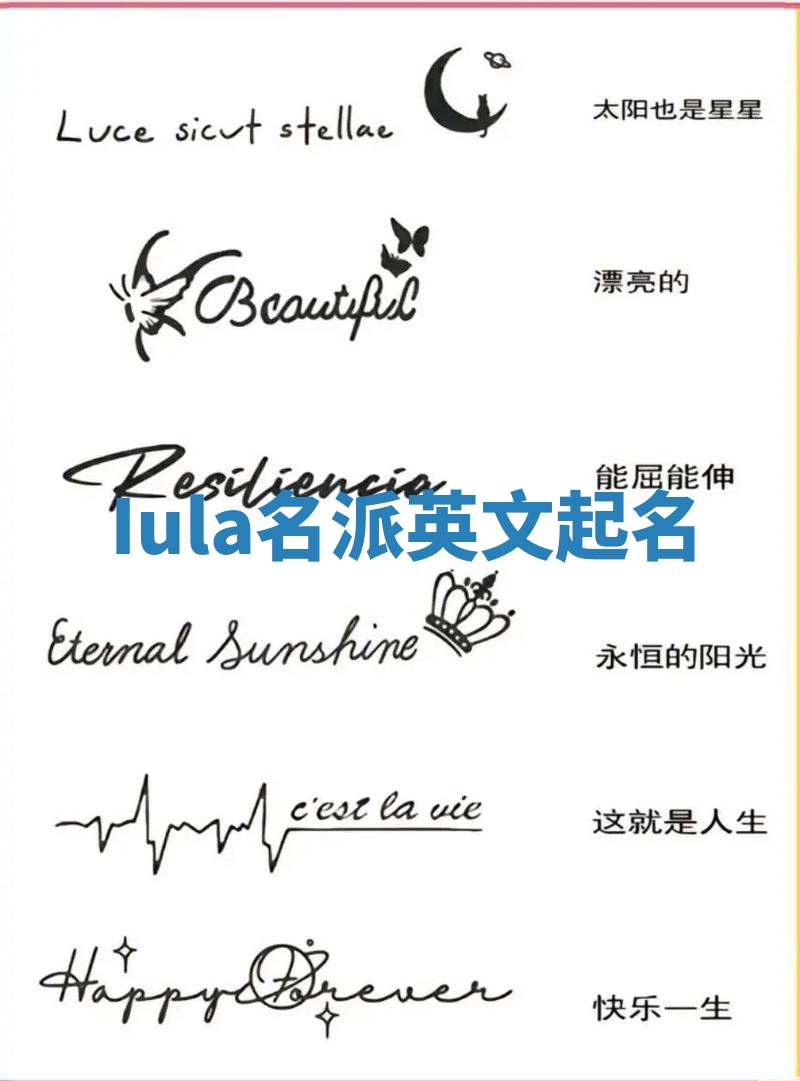 Iula名派英文起名