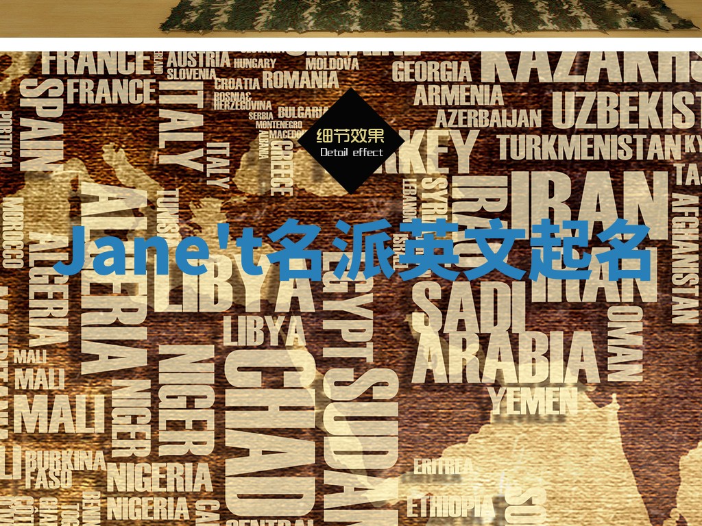 Jane't名派英文起名