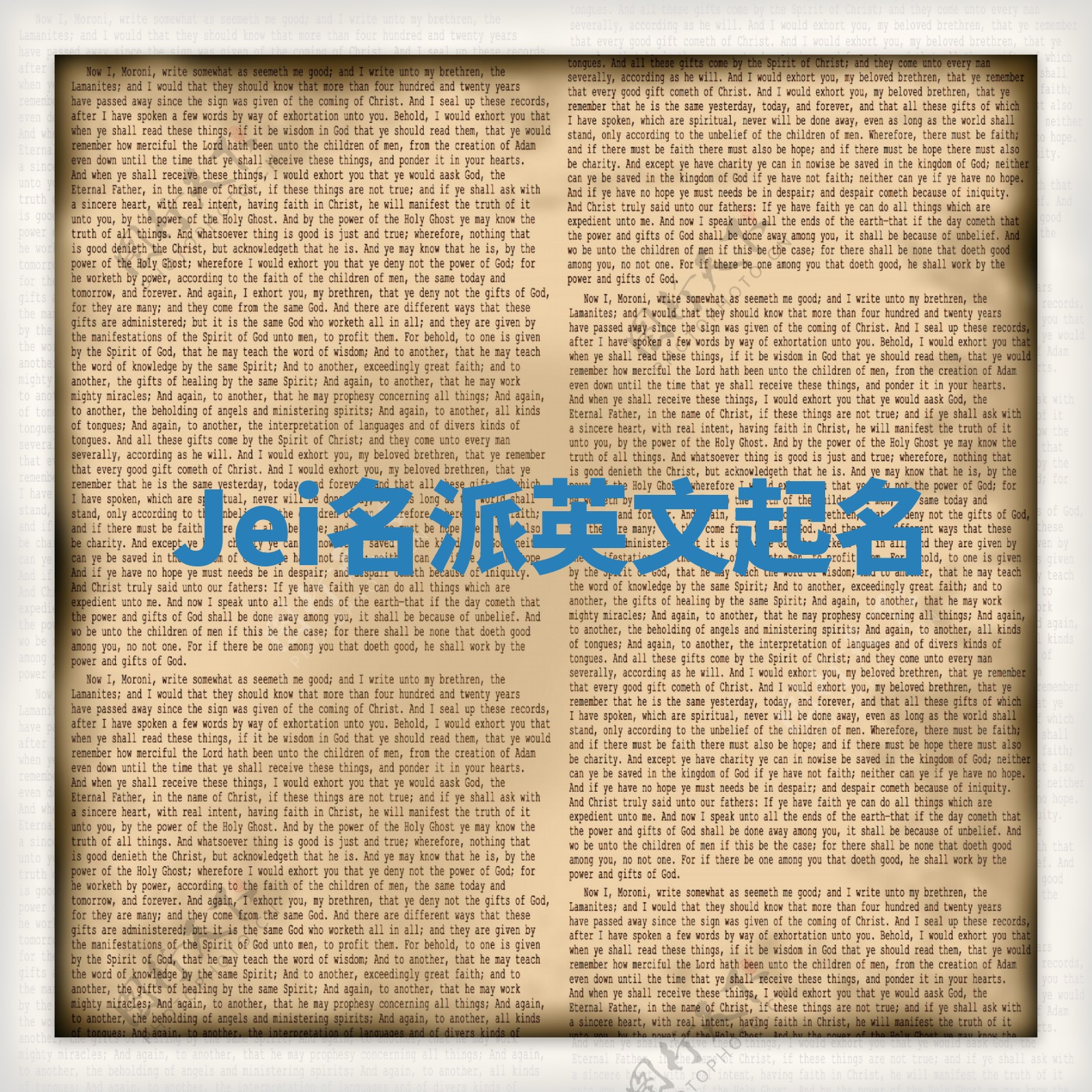 Jei名派英文起名
