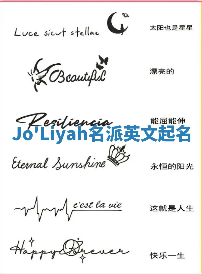 Jo'Liyah名派英文起名