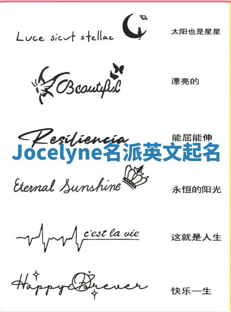 Jocelyne名派英文起名