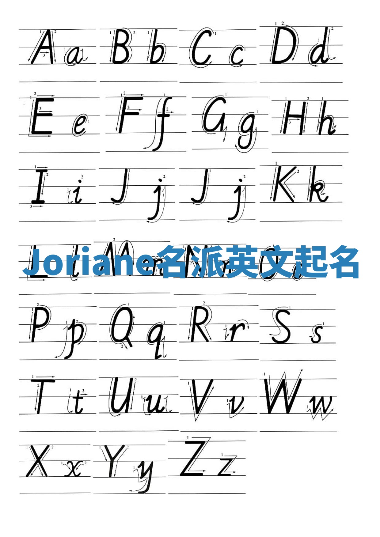 Joriane名派英文起名