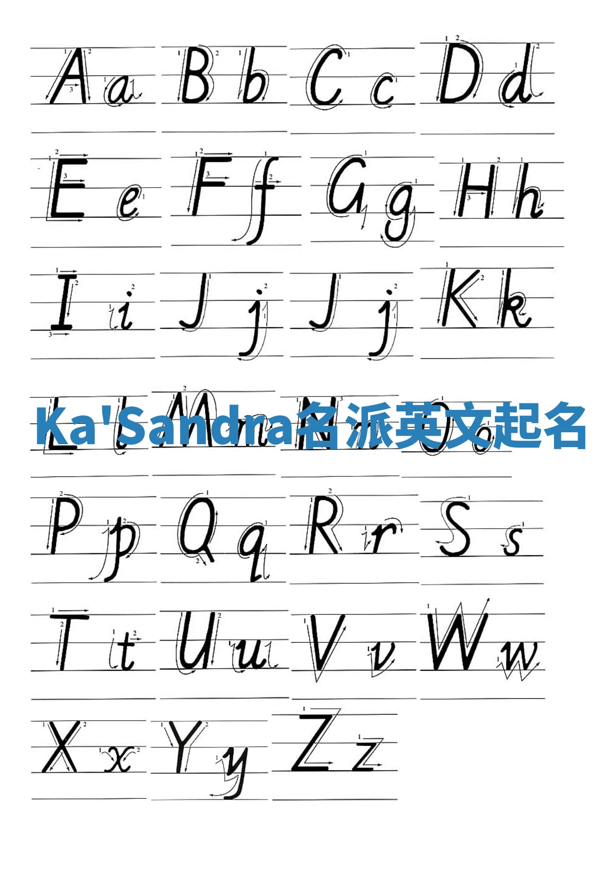 Ka'Sandra名派英文起名