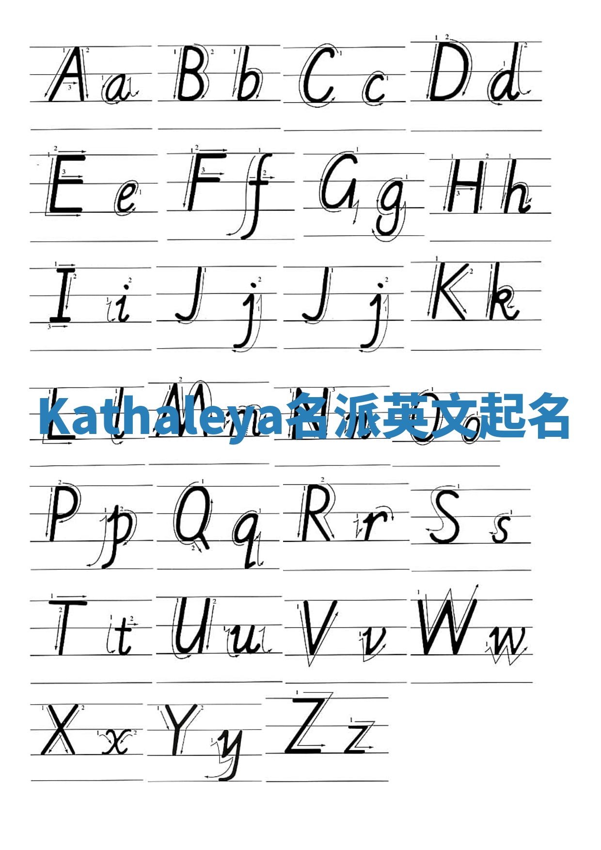 Kathaleya名派英文起名