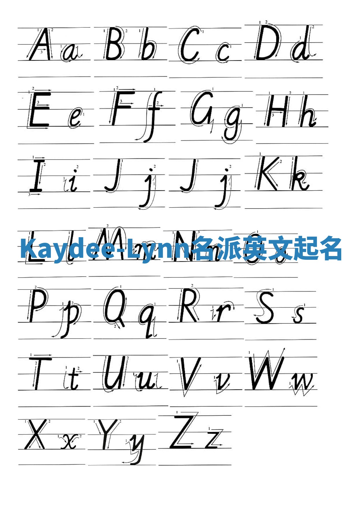 Kaydee-Lynn名派英文起名