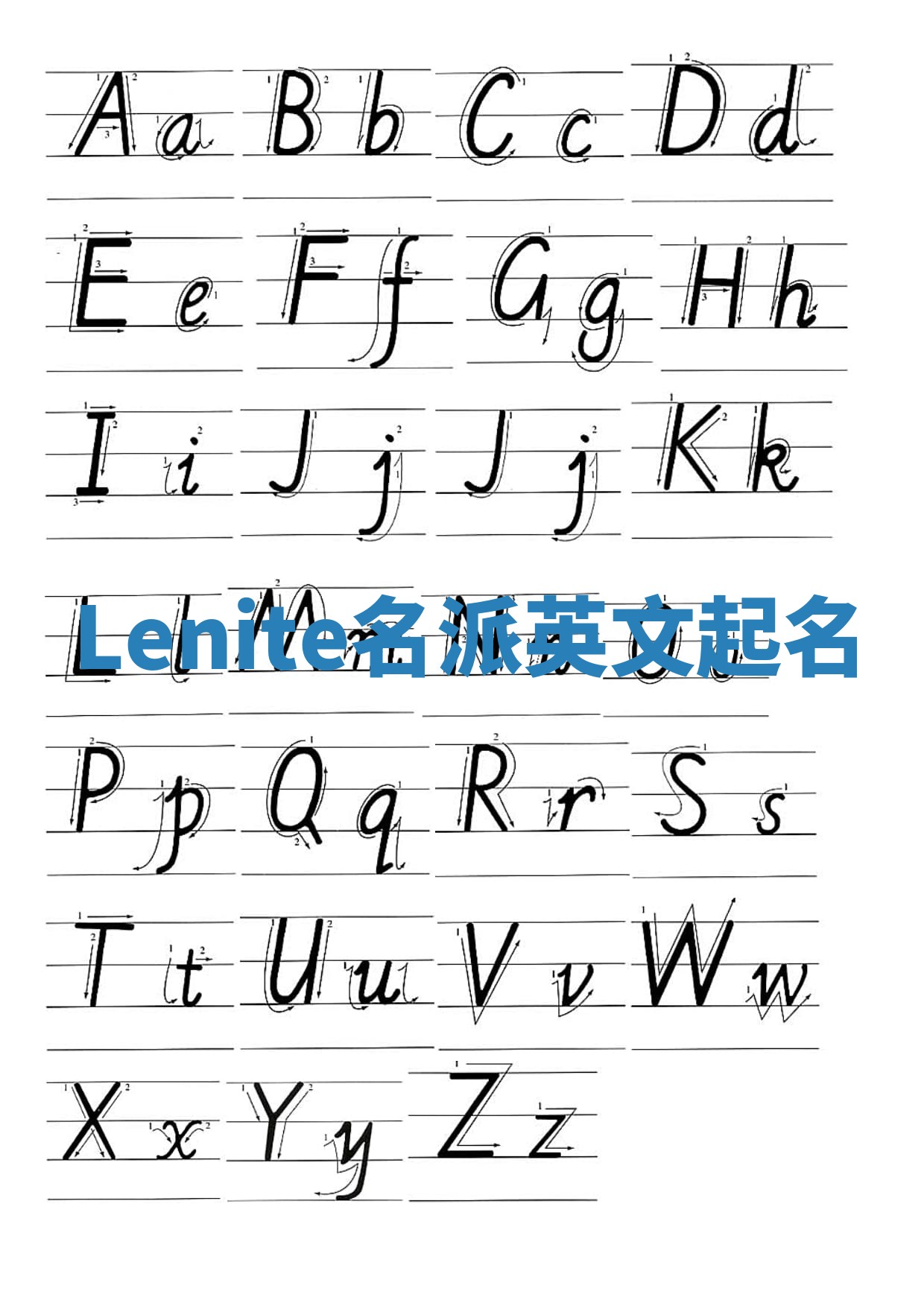 Lenite名派英文起名
