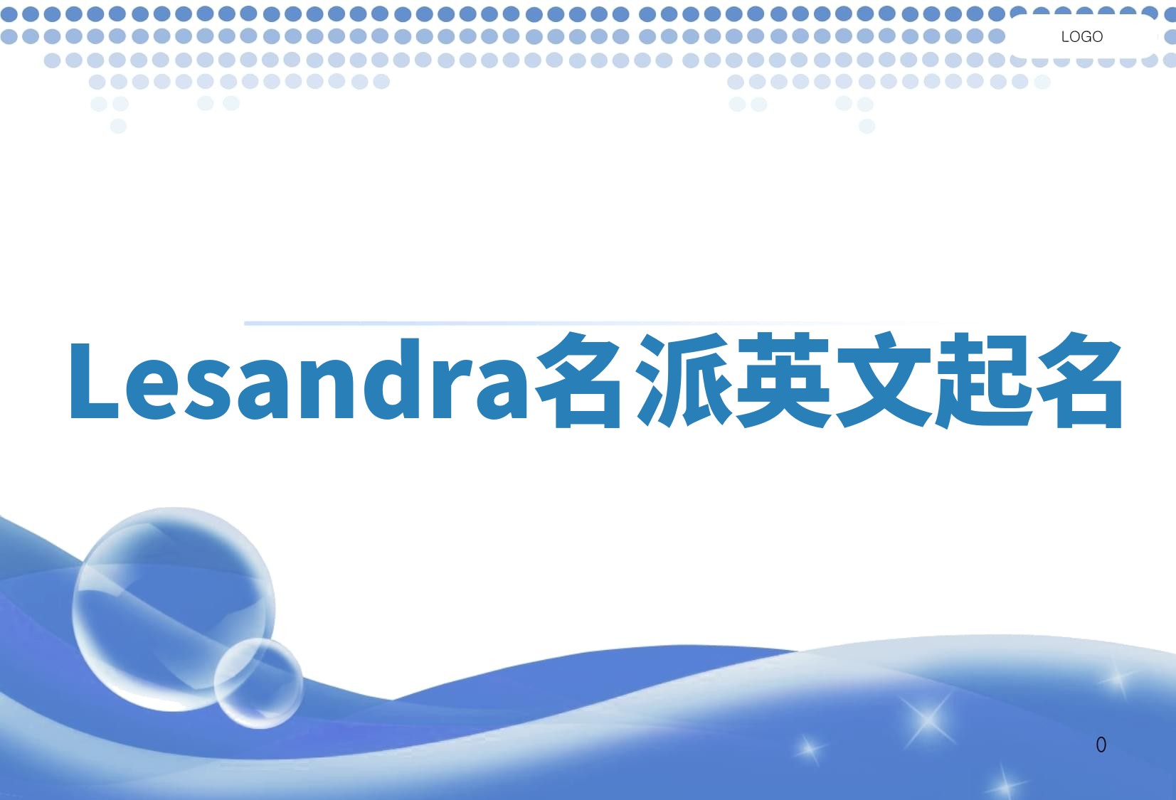 Lesandra名派英文起名