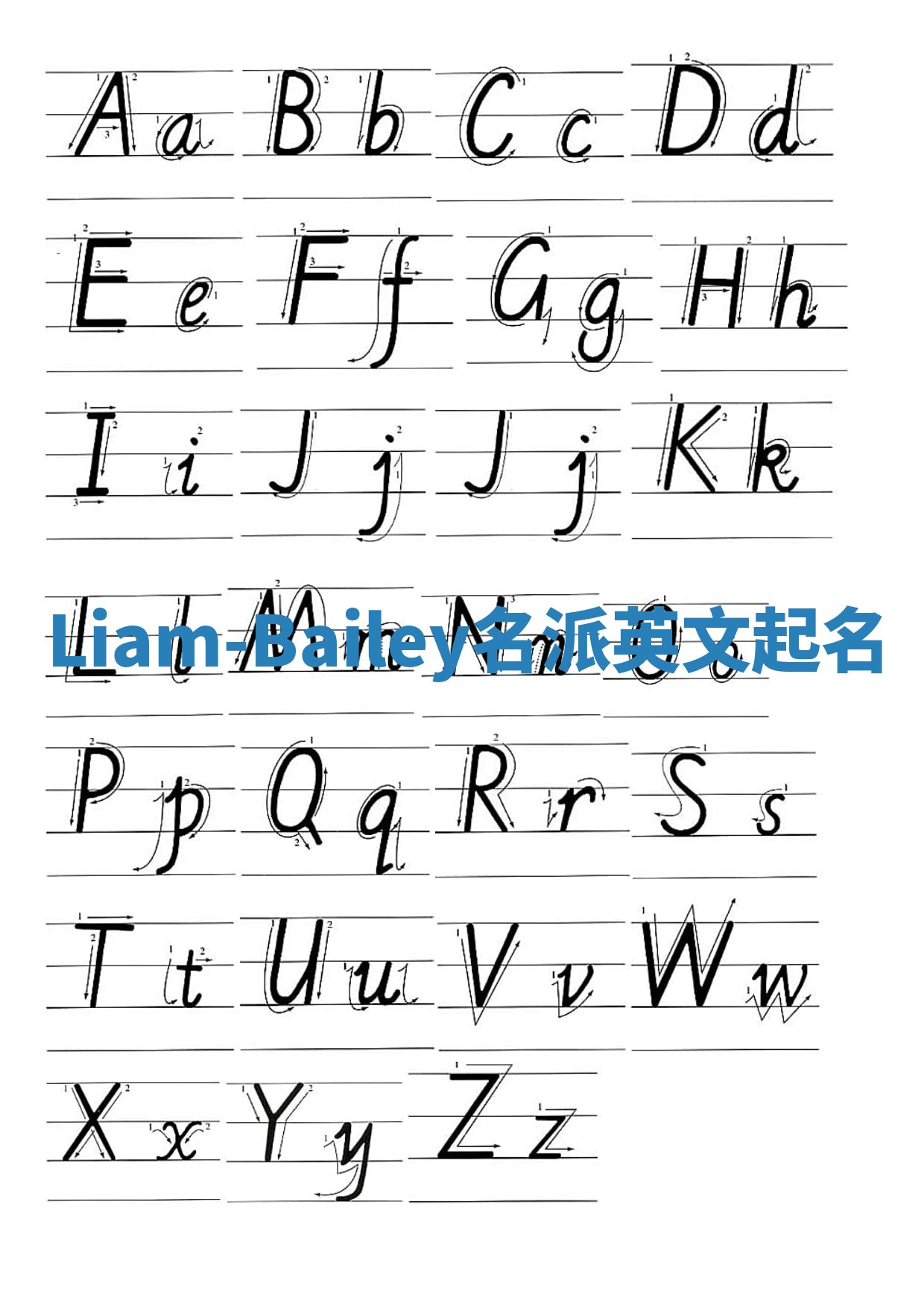 Liam-Bailey名派英文起名