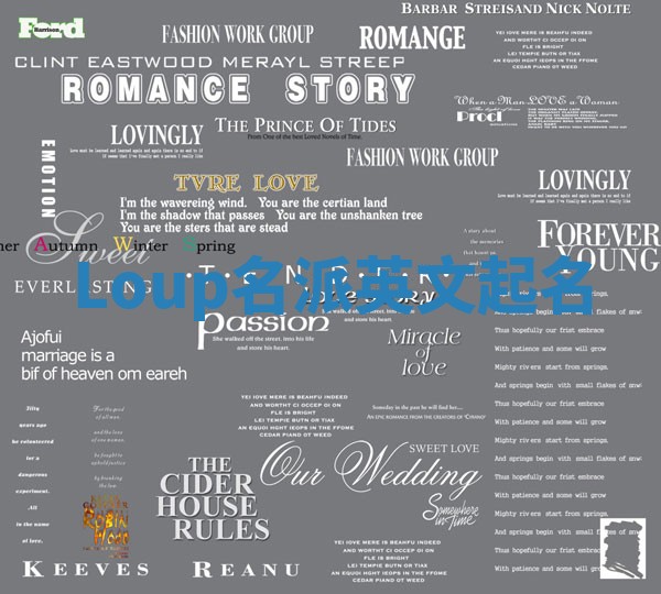 Loup名派英文起名