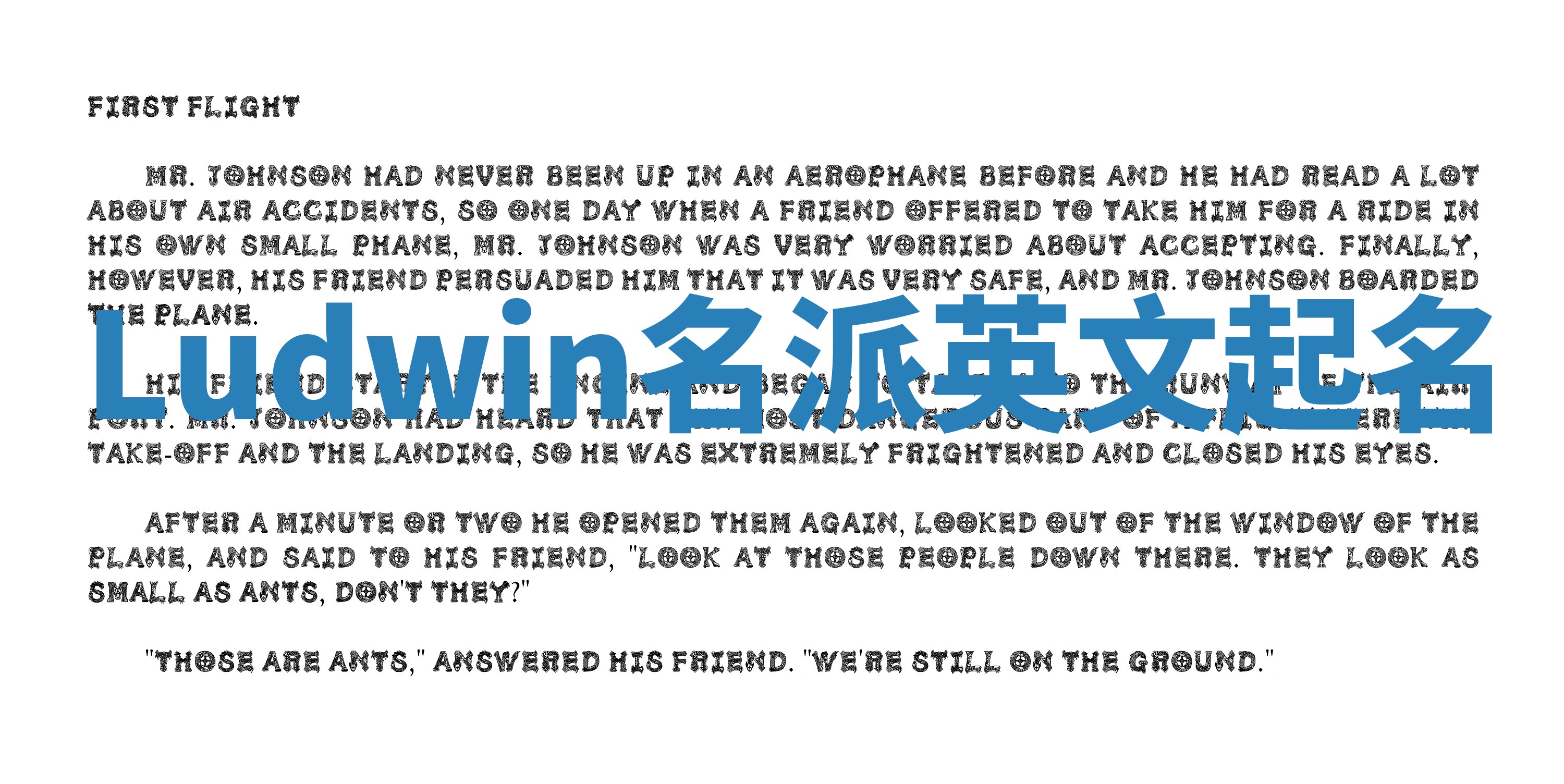 Ludwin名派英文起名